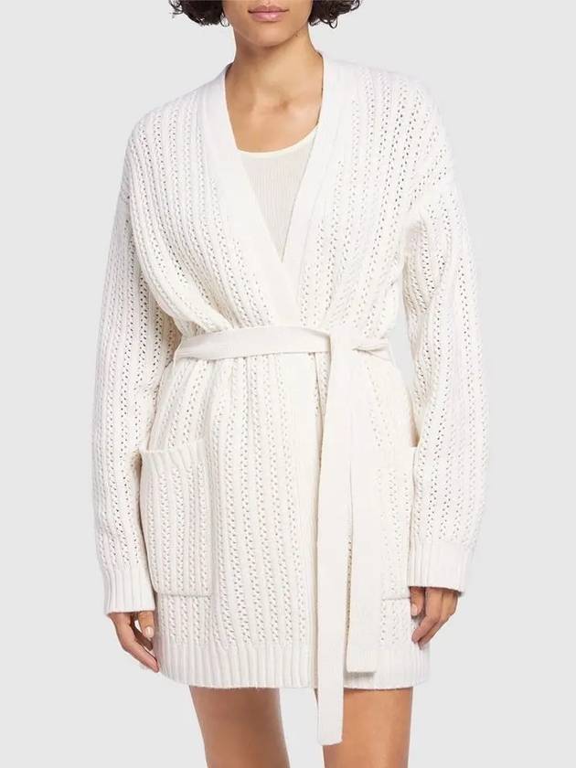 Balzac belted wool cardigan white 1346014106001 - MAX MARA - BALAAN 1