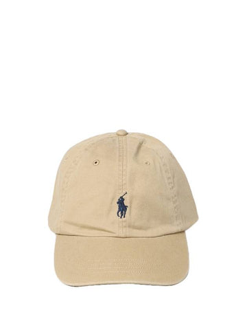 Navy Pony Embroidery Ball Cap Cappuccino - POLO RALPH LAUREN - BALAAN 1