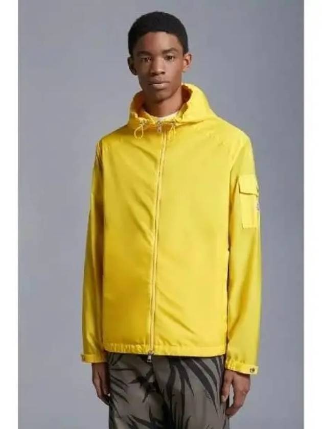 Etiache Rain Hooded Zip Up Yellow - MONCLER - BALAAN 3