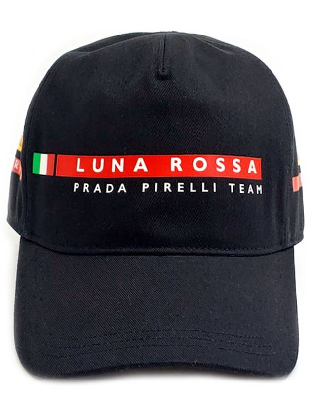 Pirelli Fabric Ball Cap Black - PRADA - BALAAN 4