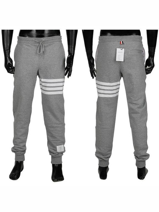 Men's Classic Loopback Engineered 4-Bar Sweatpants Light Grey - THOM BROWNE - BALAAN 2