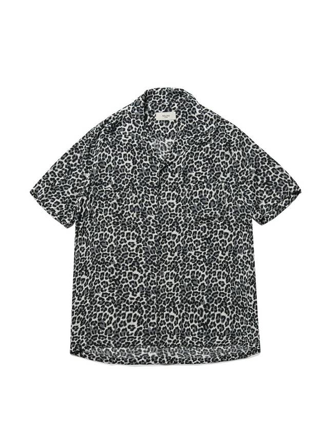 HAWAIAN SHIRT LEOPARD WHITEBLACK - ROLLING STUDIOS - BALAAN 1