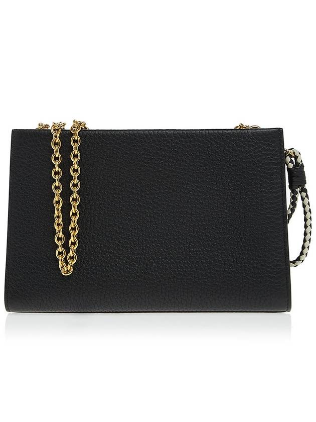 Women's Iris Chain Leather Shoulder Bag Black - MULBERRY - BALAAN 4