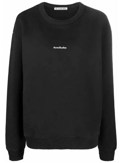 Mini Logo Crew Neck Sweatshirt Black - ACNE STUDIOS - BALAAN 2