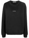 Mini Logo Crew Neck Sweatshirt Black - ACNE STUDIOS - BALAAN 3