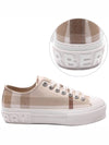 Jack Logo Check Low Top Sneakers Beige - BURBERRY - BALAAN 3