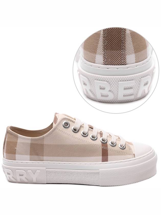 Jack Logo Check Low Top Sneakers Beige - BURBERRY - BALAAN 3