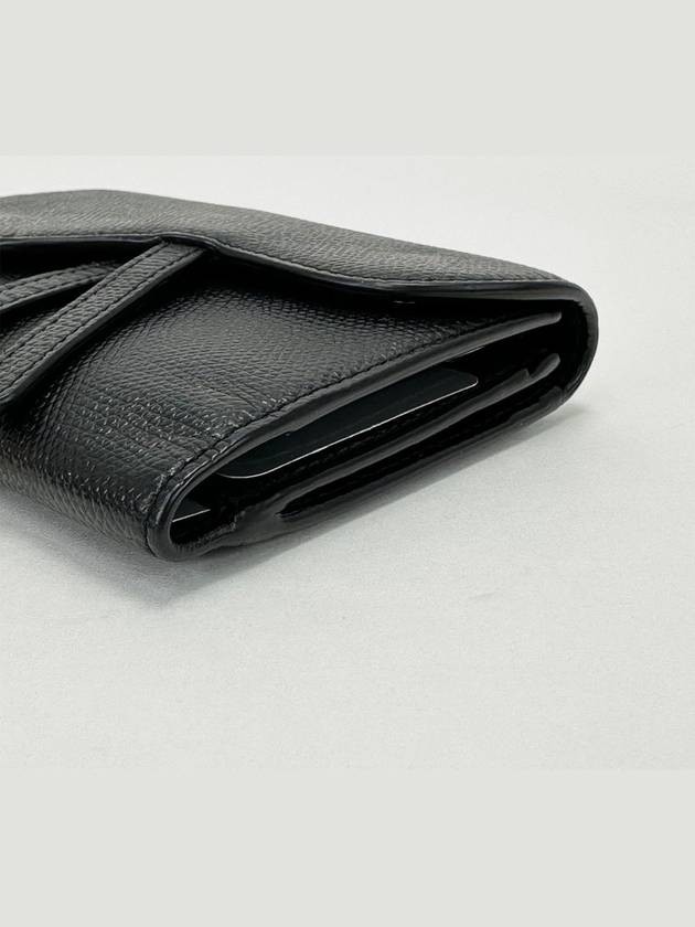 Black Saddle Card Wallet 3VDIW26115 - DIOR - BALAAN 3