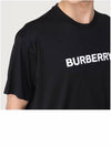 Logo Print Cotton Short Sleeve T-Shirt Black - BURBERRY - BALAAN 7