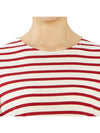 Minquire Striped Long Sleeve T-Shirt Red - SAINT JAMES - BALAAN.