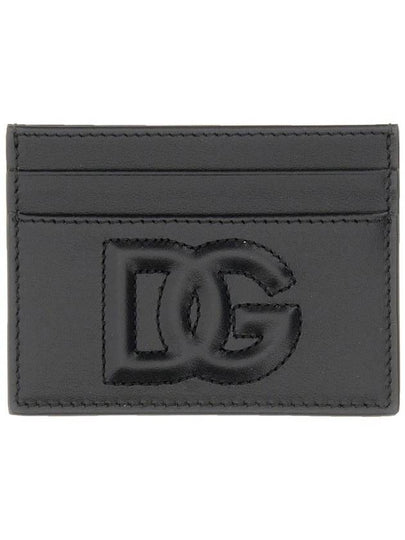 logo leather card wallet black - DOLCE&GABBANA - BALAAN 2