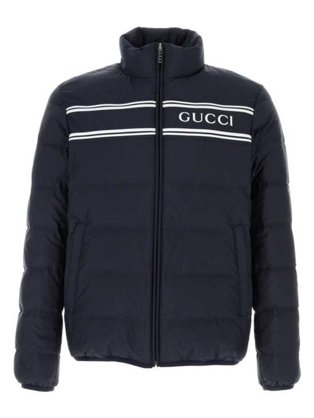 Logo Zip-Up Padding Navy - GUCCI - BALAAN 2