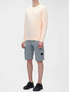 Men's Cotton Resist Dyed Sleeve Logo Sweatshirt Orange - CP COMPANY - BALAAN 4