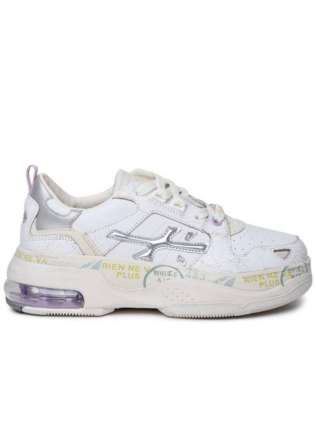 Premiata 'Draked' White Leather Sneakers - PREMIATA - BALAAN 1