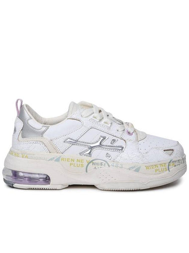 Premiata 'Draked' White Leather Sneakers - PREMIATA - BALAAN 1