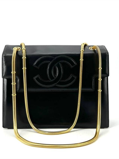 Brushed CC logo gold chain shoulder bag - CHANEL - BALAAN 2