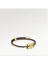 LV Crew Monogram Bracelet Gold Brown - LOUIS VUITTON - BALAAN 3