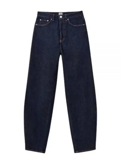 Tapered Crop Jeans Blue - TOTEME - BALAAN 2