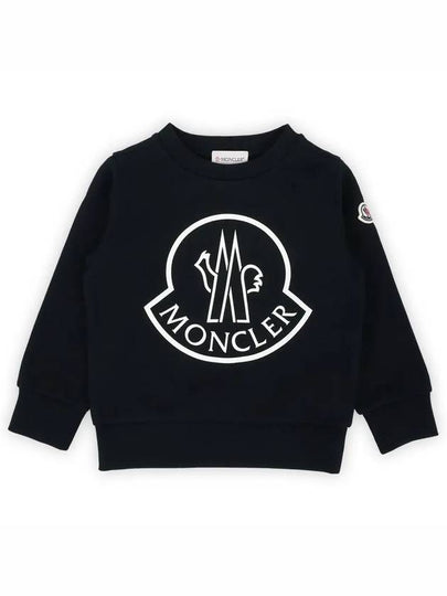 Kids Waffen Printing Sweatshirt Navy 8G00011 899PS 778 8 10A - MONCLER - BALAAN 2