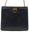 Gancini Logo Shoulder Bag Black - SALVATORE FERRAGAMO - BALAAN 2