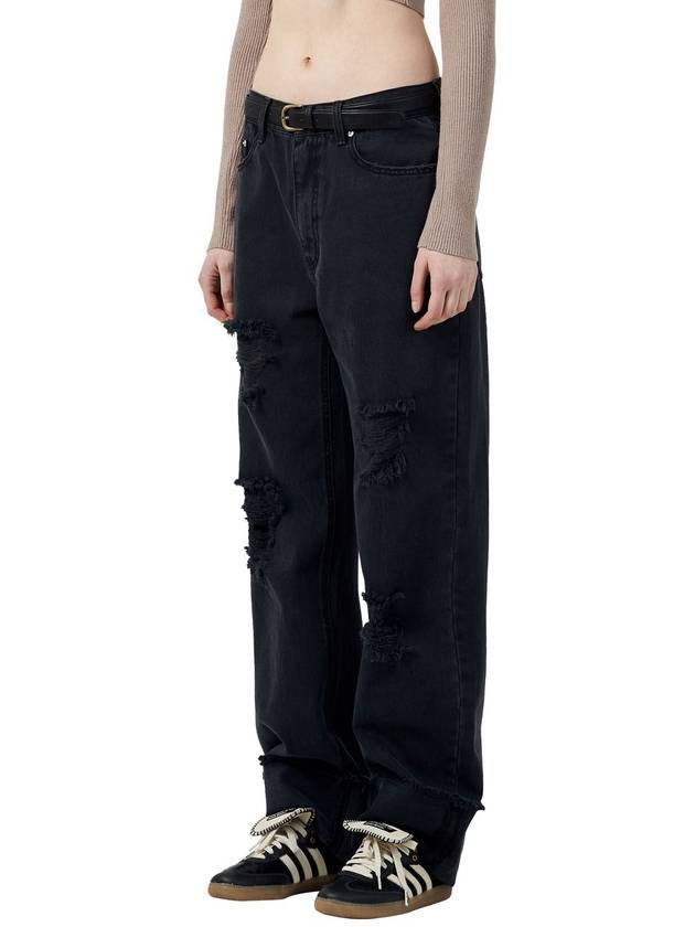 STRAIGHT ROLL UP PANTS : BLACK - BIG UNION - BALAAN 1