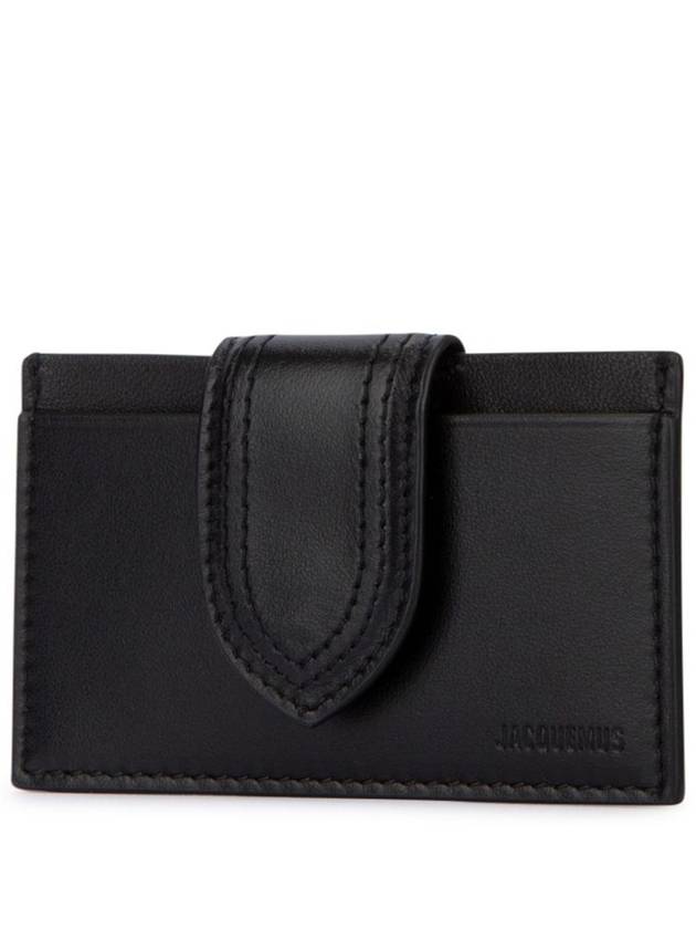 Le Porte Carte Bambino Flap Card Wallet  Black - JACQUEMUS - BALAAN 3