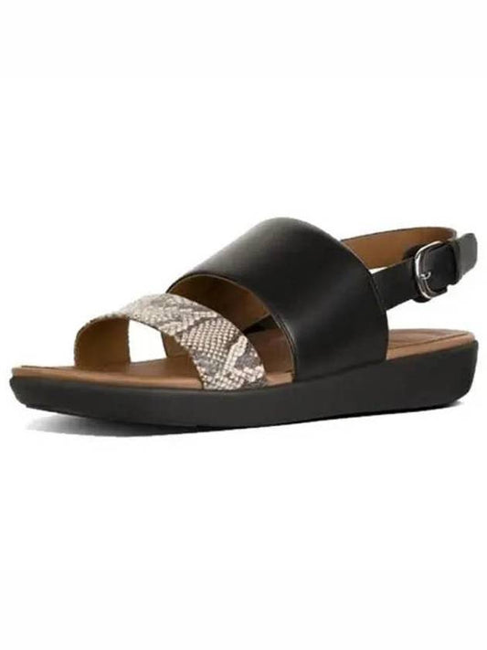 Delta Snake Backstrap Sandals Black - FITFLOP - BALAAN 1