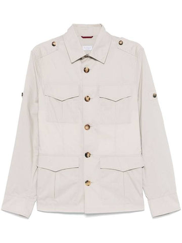 Brunello Cucinelli Jackets Beige - BRUNELLO CUCINELLI - BALAAN 1