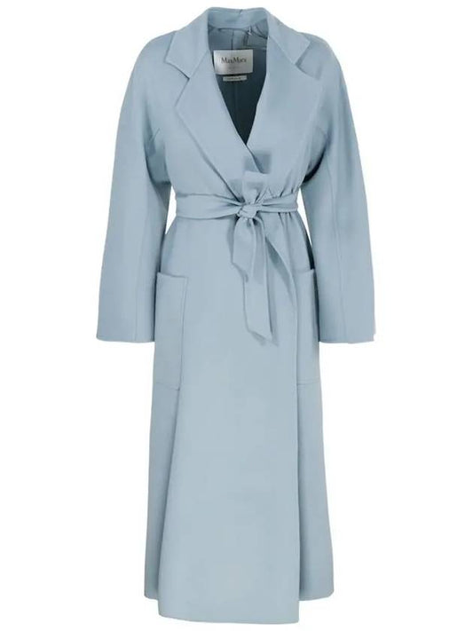 Cadmio Wool Cashmere Belt Single Coat Light Blue - MAX MARA - BALAAN 2