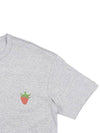 Strawberry print tshirt FKT014 GRAY - COMME DES GARCONS - BALAAN 4