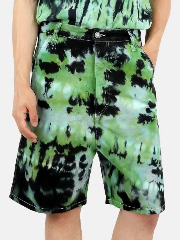Men's Tie Dye Shorts Green - AMI - BALAAN 2