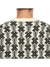 Intarsia Logo Virgin Wool Knit Top White - CP COMPANY - BALAAN 8