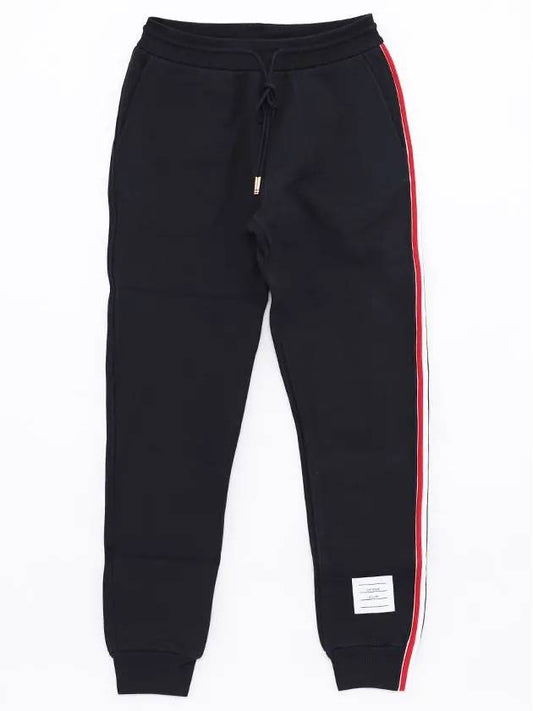 Women's Loop Back Stripe Track Pants Navy - THOM BROWNE - BALAAN.