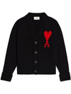 De Coeur Cardigan Black - AMI - BALAAN 1