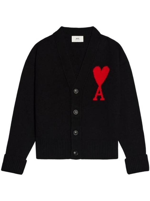 De Coeur Cardigan Black - AMI - BALAAN 1