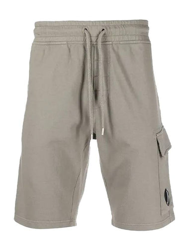 Men's Lens Patch Cargo Shorts Grey - CP COMPANY - BALAAN 1