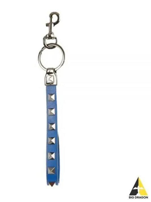 Rockstud Key Ring Blue - VALENTINO - BALAAN 2