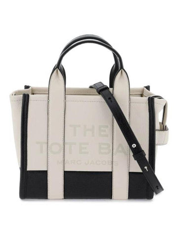 Logo Small Leather Tote Bag Cream - MARC JACOBS - BALAAN 1