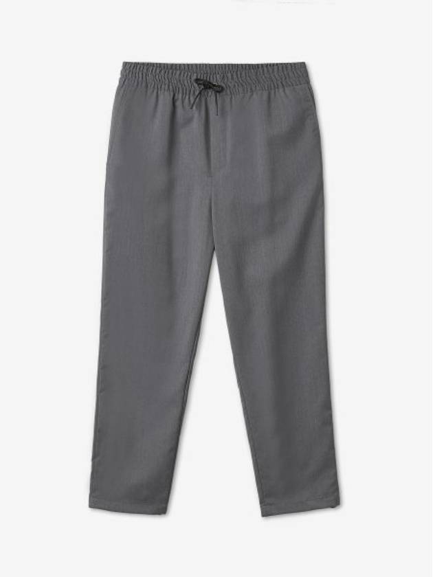 Effect Drawstring Straight Pants Grey Melange - MAISON KITSUNE - BALAAN 2