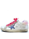 Women's Fur Sneakers White Pink GWF00101 F1950 - GOLDEN GOOSE - BALAAN 1