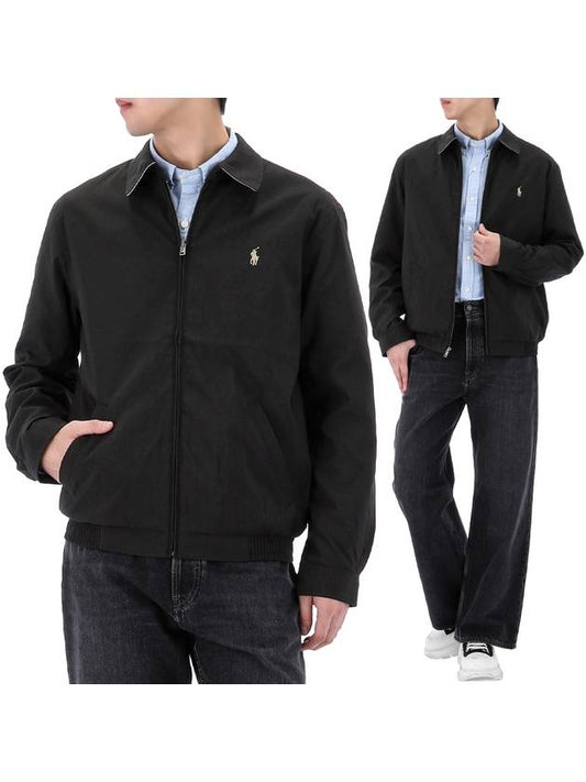 Harrington Windbreaker Black - POLO RALPH LAUREN - BALAAN 2