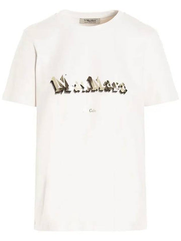 ONDA Gilt Logo TShirt Light Pink 99760129 007 - MAX MARA - BALAAN 1