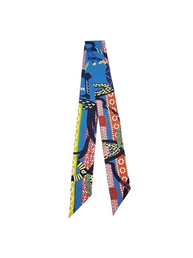 Fantaisie D'Etriers Twilly Scarf Bleu Azur - HERMES - BALAAN 1