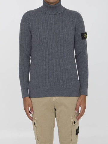 Turtleneck Sweater In Wool - STONE ISLAND - BALAAN 1