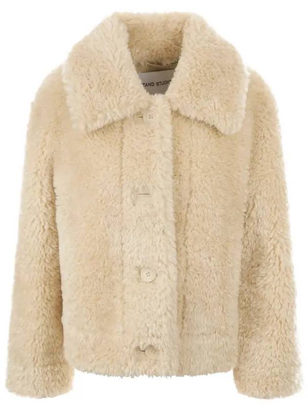 Melina MELINA shearling fur jacket sand 61731 9360 10500 - STAND STUDIO - BALAAN 1