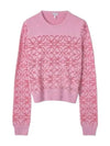 Anagram Debore Wool Knit Top Pink - LOEWE - BALAAN 2