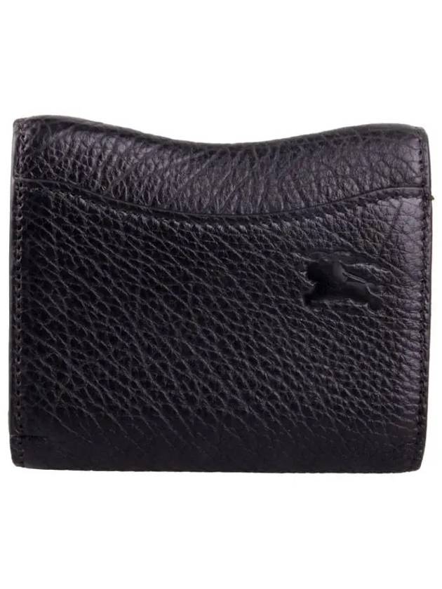 Rocking Horse Leather Half Wallet Black - BURBERRY - BALAAN 3