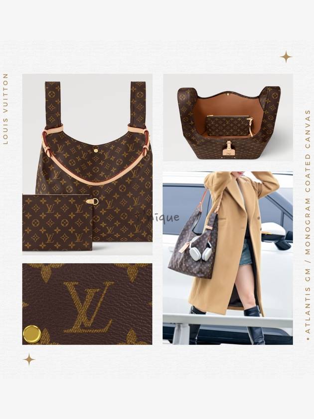 Atlantis GM Monogram Canvas Shoulder Bag Brown - LOUIS VUITTON - BALAAN 11