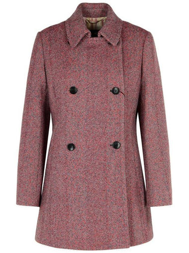 Etro Red Wool Blend Coat - ETRO - BALAAN 1