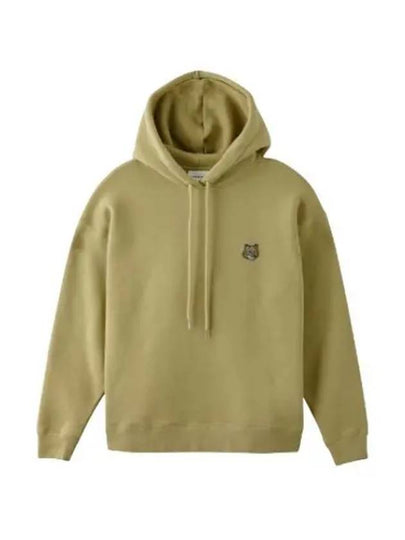 Bold Fox Head Patch Comfort Hoodie Mustard Green - MAISON KITSUNE - BALAAN 2